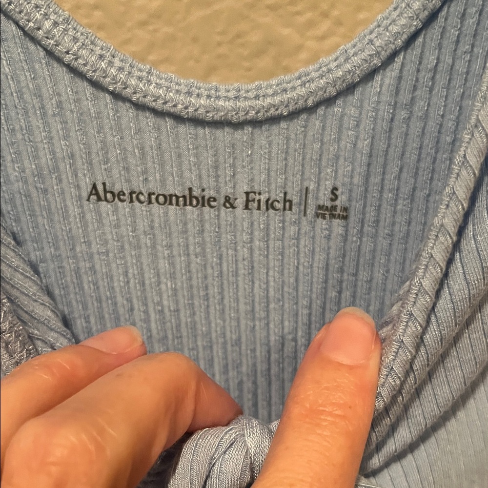 Light Blue Ribbed Bodysuit - Picture 3 of 4